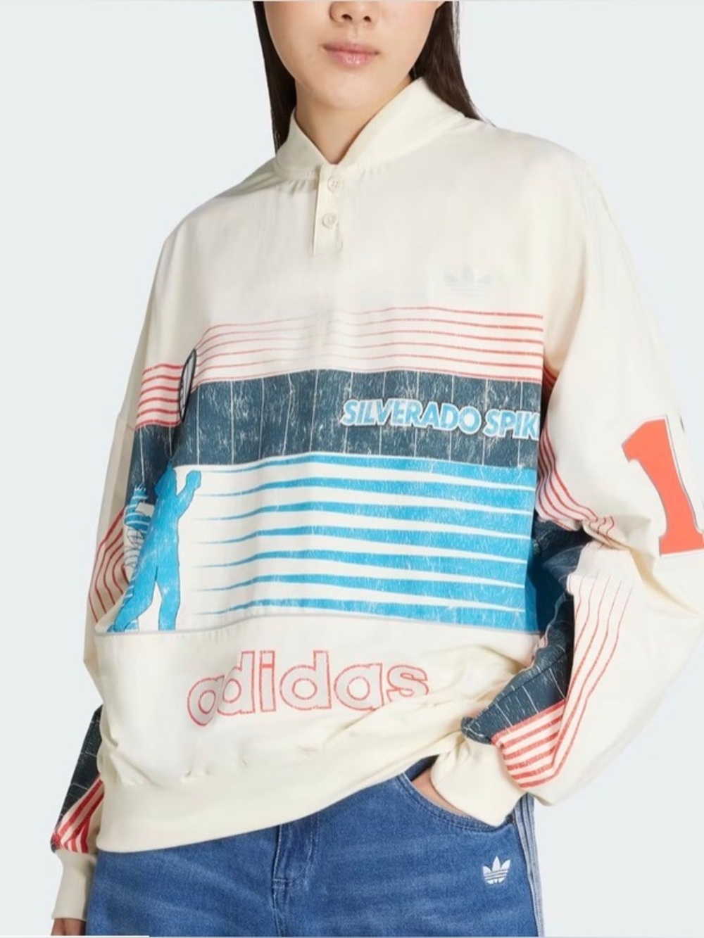 Adidas Women Archive Summer-sport Sweatshirt Size XL
